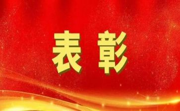 领导表彰上讲话稿8篇