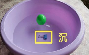 沉与浮的游戏教案推荐8篇
