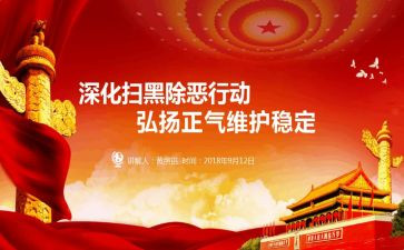 扫很除恶工作总结6篇