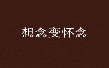 我怀念的你作文7篇