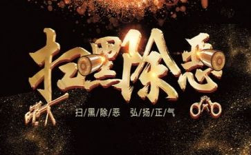 扫黑除恶年工作计划5篇