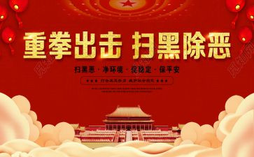 扫黑除恶年度工作总结7篇